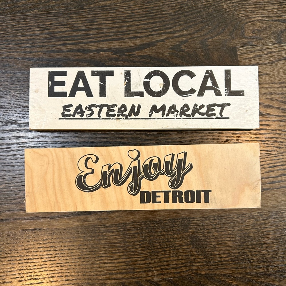 Detroit Wooden Signs